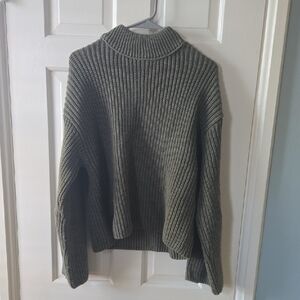 Mango Olive Green Women's Sweater Size S